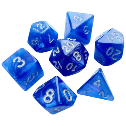 Acrylic Dice ‌Monochrome Vibrant Polyhedral Dice DnD D&D Dice Set