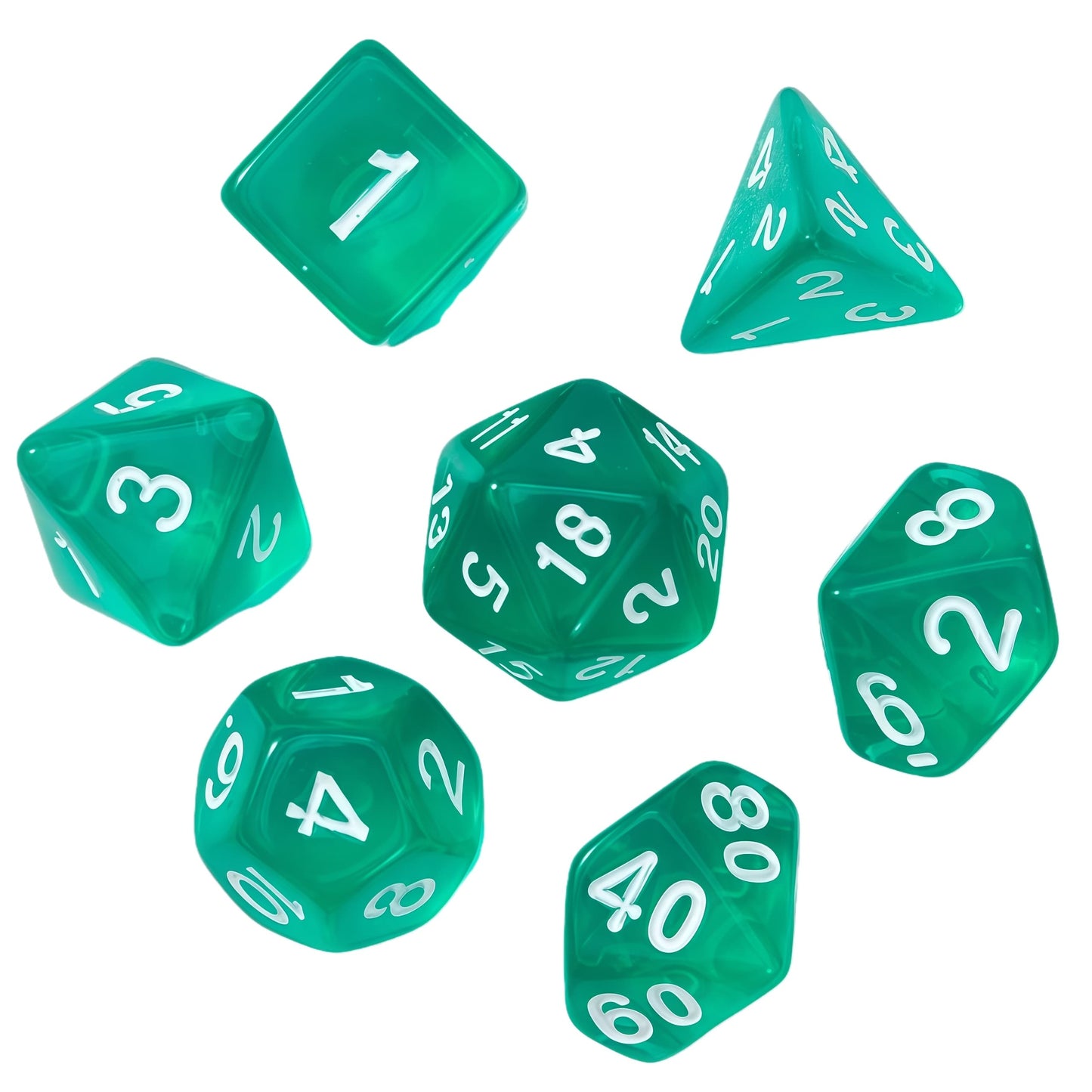 Acrylic Dice ‌‌New Crystal Clear Polyhedral ‌New Crystal Clear Polyhedral