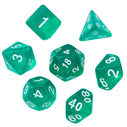Acrylic Dice ‌‌New Crystal Clear Polyhedral ‌New Crystal Clear Polyhedral