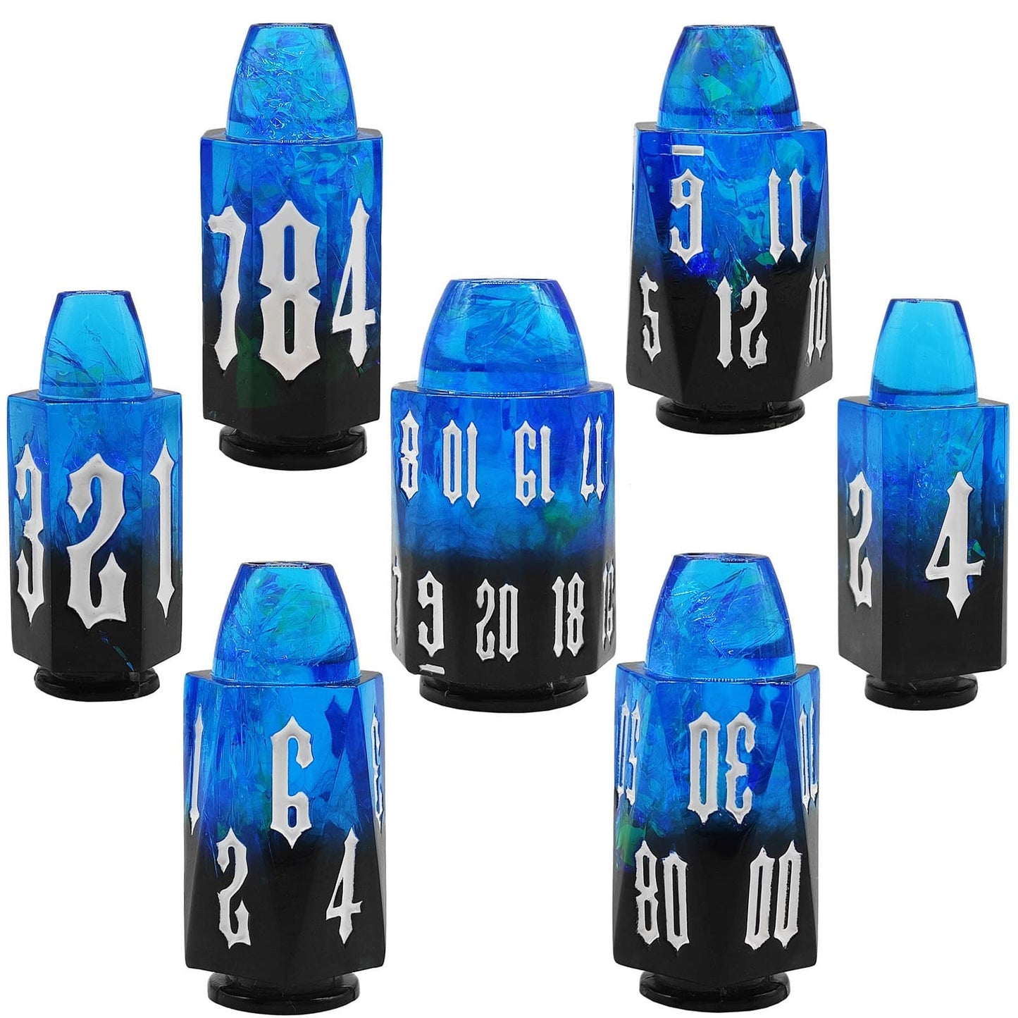 Resin Dice Irregular bullet DnD D&D Dice Set
