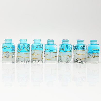 Resin Dice ‌Irregular Potion Bottle DnD D&D Dice Set