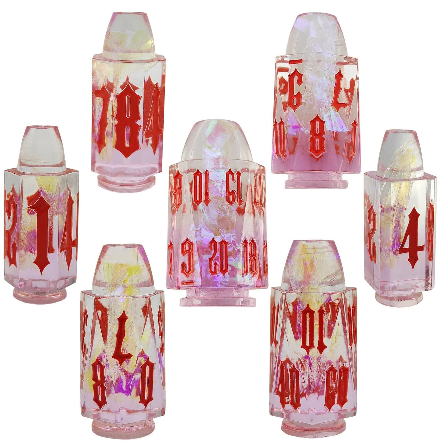 Resin Dice Irregular bullet DnD D&D Dice Set