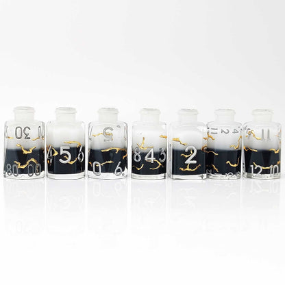 Resin Dice ‌Irregular Potion Bottle DnD D&D Dice Set