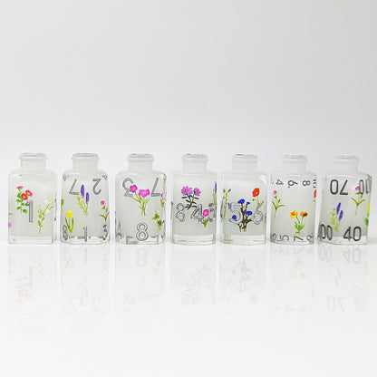 Resin Dice ‌Irregular Potion Bottle DnD D&D Dice Set