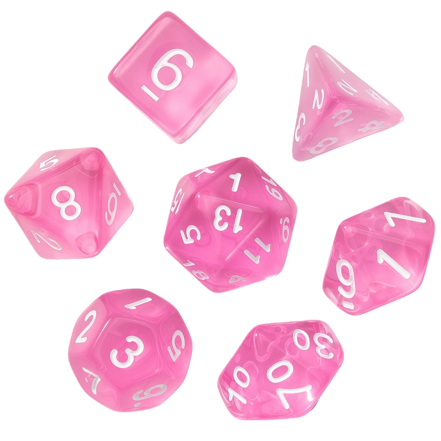 Acrylic Dice ‌‌New Crystal Clear Polyhedral ‌New Crystal Clear Polyhedral