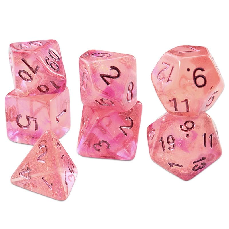 Acrylic Dice Two-Color Iridescent Polyhedron Two-Color Iridescent Polyhedron