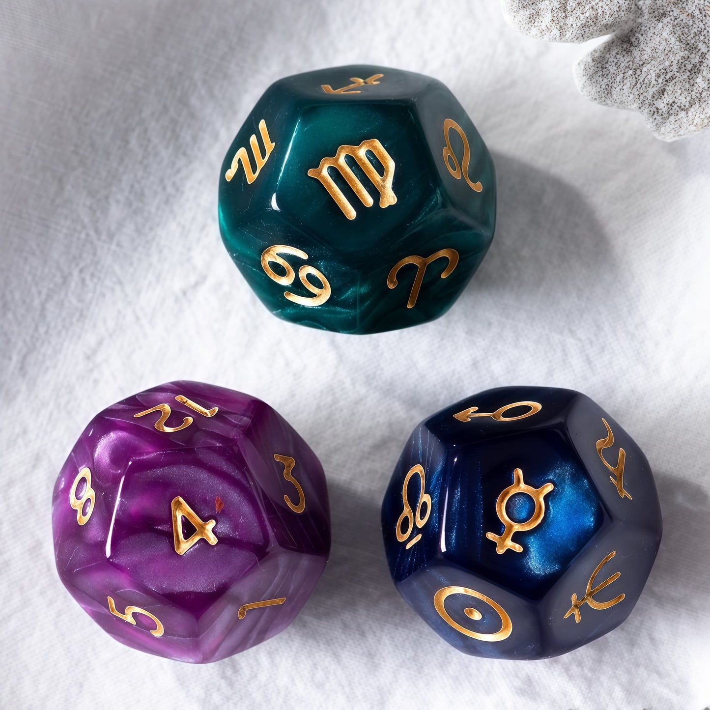 Acrylic Dice ‌Twelve-Sided Zodiac Twelve-Sided Zodiac