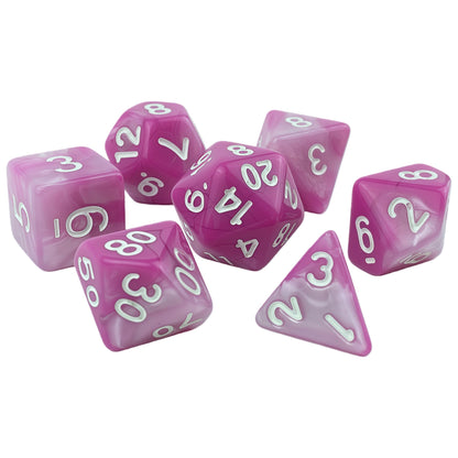 Acrylic Dice ‌Bi-color Polyhedral Dice‌ DnD D&D Dice Set