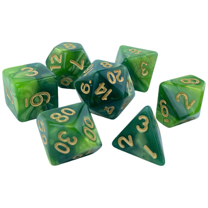Acrylic Dice ‌Bi-color Polyhedral Dice‌ DnD D&D Dice Set