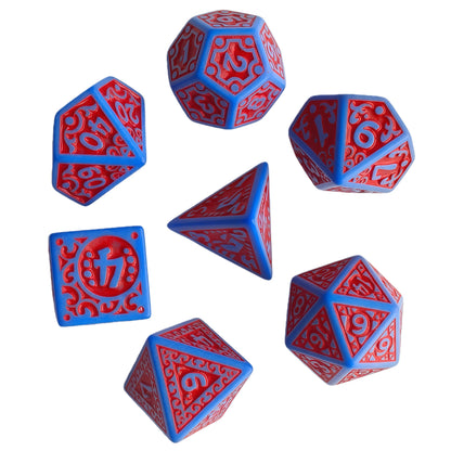 Acrylic Dice ‌Openwork Number Cutout Polyhedral DnD D&D Dice Set