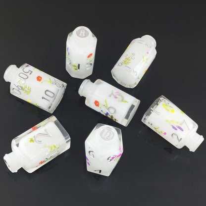 Resin Dice ‌Irregular Potion Bottle DnD D&D Dice Set