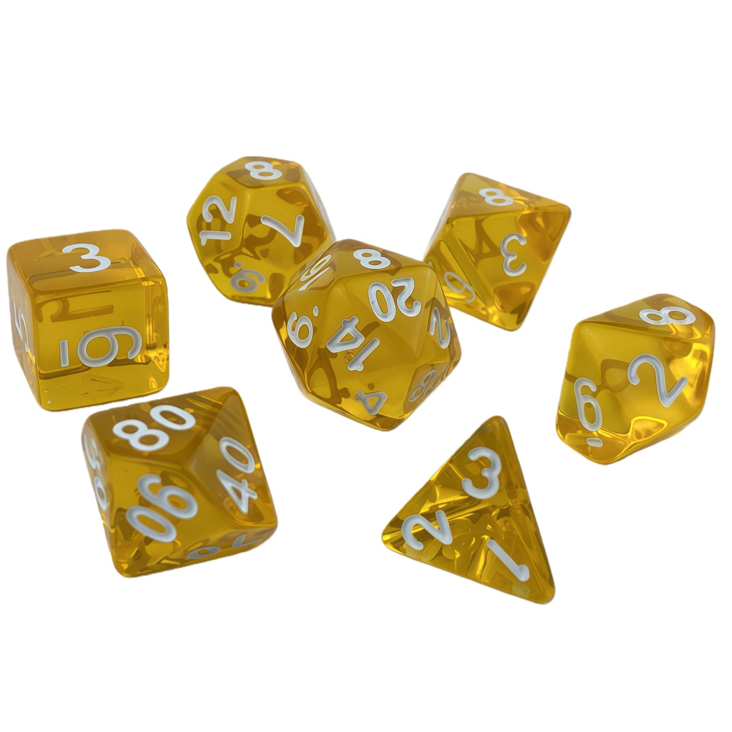 Acrylic Dice ‌Colored transparent dice‌ DnD D&D Dice Set