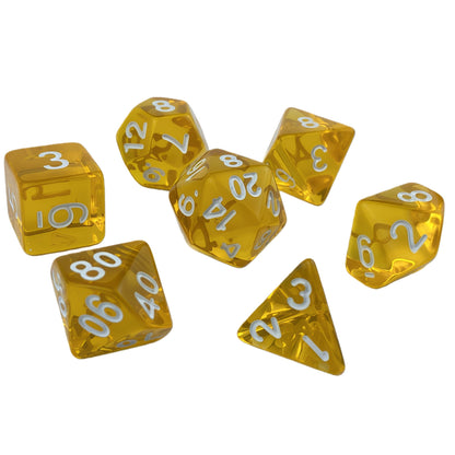 Acrylic Dice ‌Colored transparent dice‌ DnD D&D Dice Set