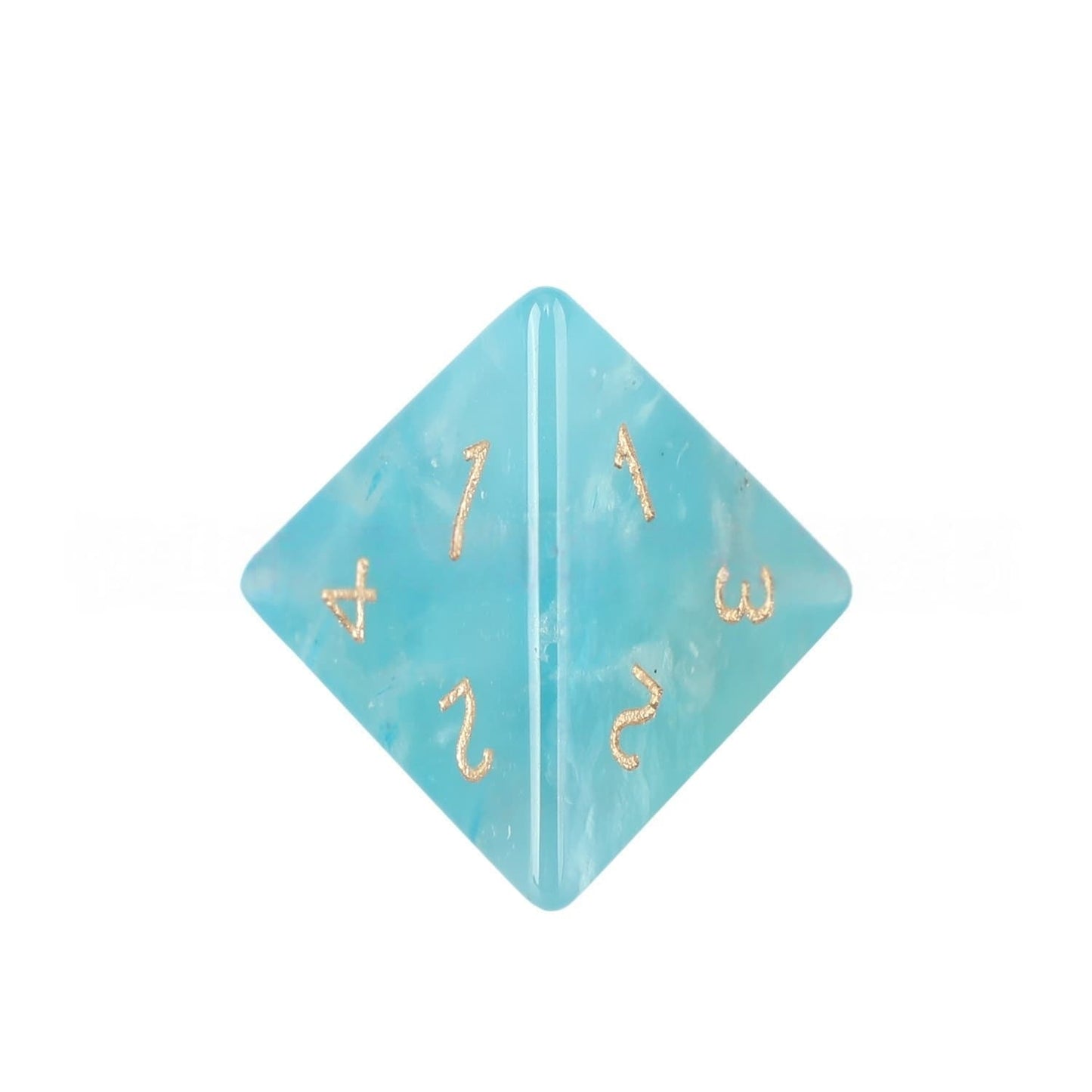 Natural Blue Agate D&D Dice