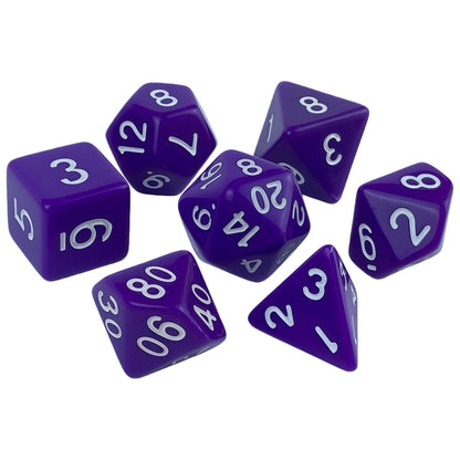 Acrylic Dice Solid-Color Polyhedral Dice Acrylic Dice Solid-Color Polyhedral Dice