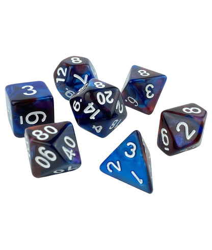 Ensemble de dés acryliques à double couleur pour jeux de rôle (D&amp;D)