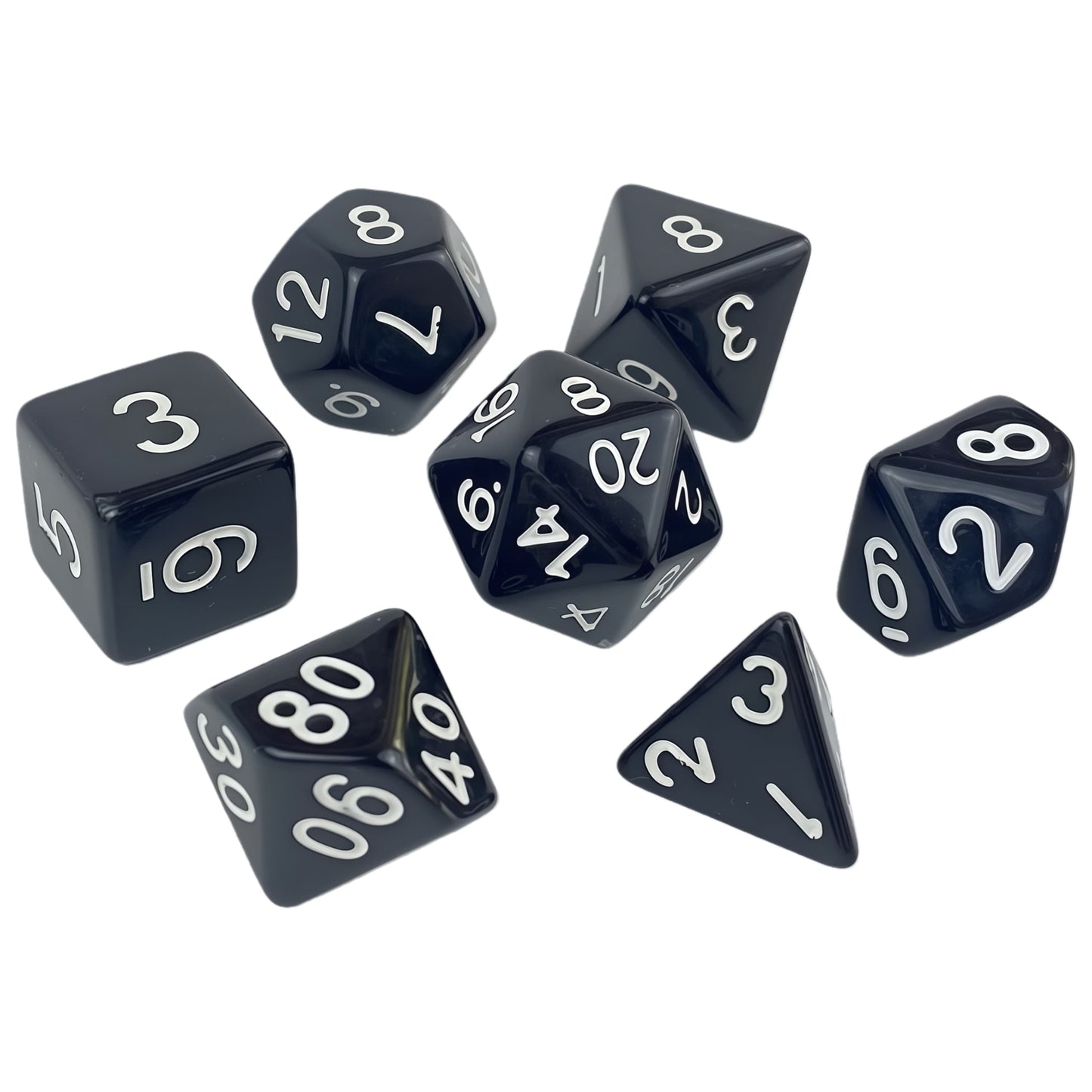 Acrylic Dice Solid-Color Polyhedral Dice Acrylic Dice Solid-Color Polyhedral Dice