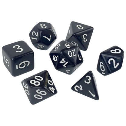 Acrylic Dice Solid-Color Polyhedral Dice Acrylic Dice Solid-Color Polyhedral Dice