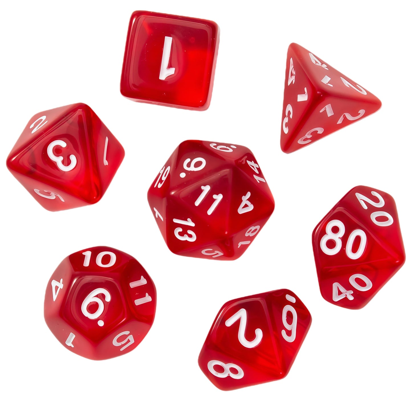 Acrylic Dice ‌‌New Crystal Clear Polyhedral ‌New Crystal Clear Polyhedral