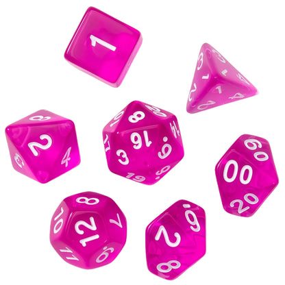 Acrylic Dice ‌‌New Crystal Clear Polyhedral ‌New Crystal Clear Polyhedral
