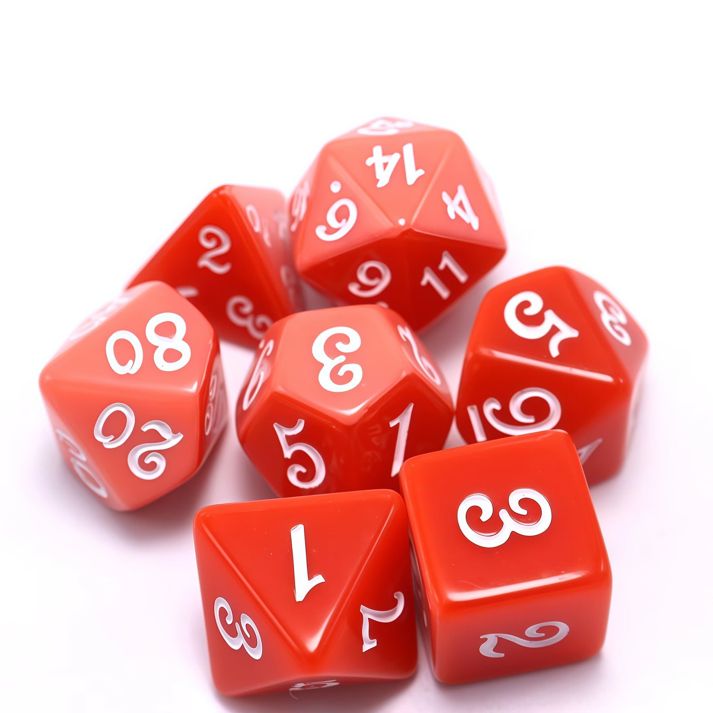 Acrylic Dice Duo-Tone Layered Polyhedral DnD D&D Dice Set