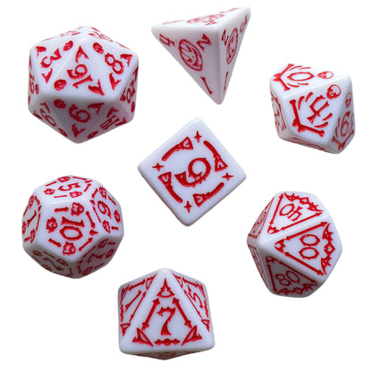 Acrylic Dice ‌Halloween Haunted Polyhedral DnD D&D Dice Set
