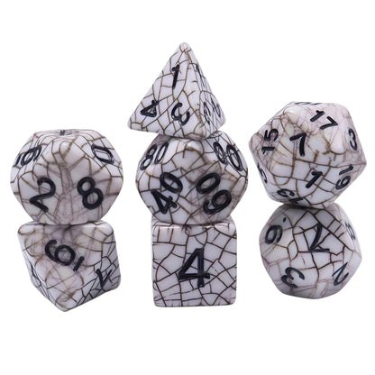 Acrylic Dice Webbed Polyhedral DnD D&D Dice Set