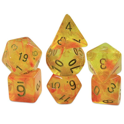 Acrylic Dice Two-Color Iridescent Polyhedron Two-Color Iridescent Polyhedron