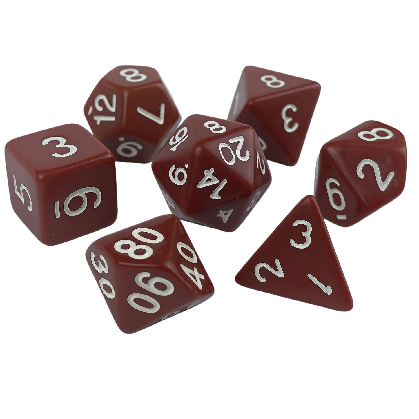 Acrylic Dice Solid-Color Polyhedral Dice Acrylic Dice Solid-Color Polyhedral Dice