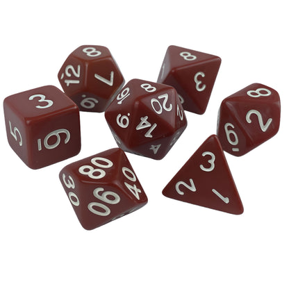 Acrylic Dice Solid-Color Polyhedral Dice Acrylic Dice Solid-Color Polyhedral Dice