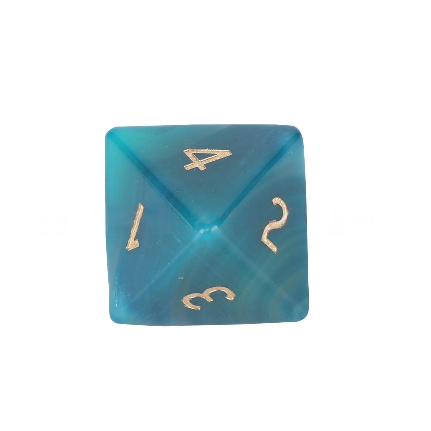 Natural Blue Agate D&D Dice