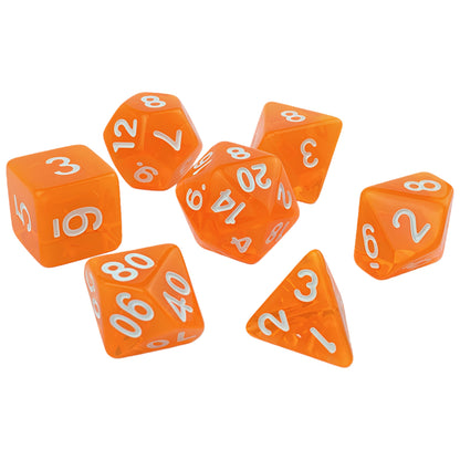 Acrylic Dice ‌Colored transparent dice‌ DnD D&D Dice Set