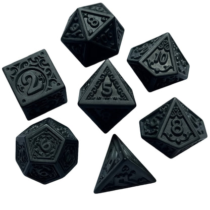 Acrylic Dice Retro Openwork Polyhedral DnD D&D Dice Set