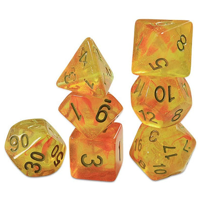 Acrylic Dice Two-Color Iridescent Polyhedron Two-Color Iridescent Polyhedron