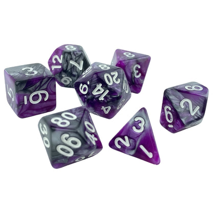 Acrylic Dice ‌Bi-color Polyhedral Dice‌ DnD D&D Dice Set