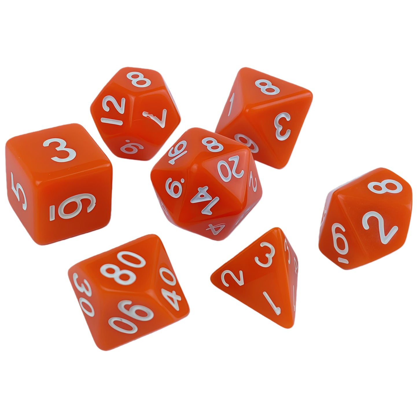 Acrylic Dice Solid-Color Polyhedral Dice Acrylic Dice Solid-Color Polyhedral Dice