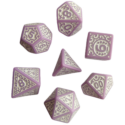 Acrylic Dice ‌Openwork Number Cutout Polyhedral DnD D&D Dice Set