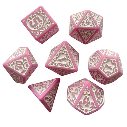 Acrylic Dice ‌Openwork Number Cutout Polyhedral DnD D&D Dice Set