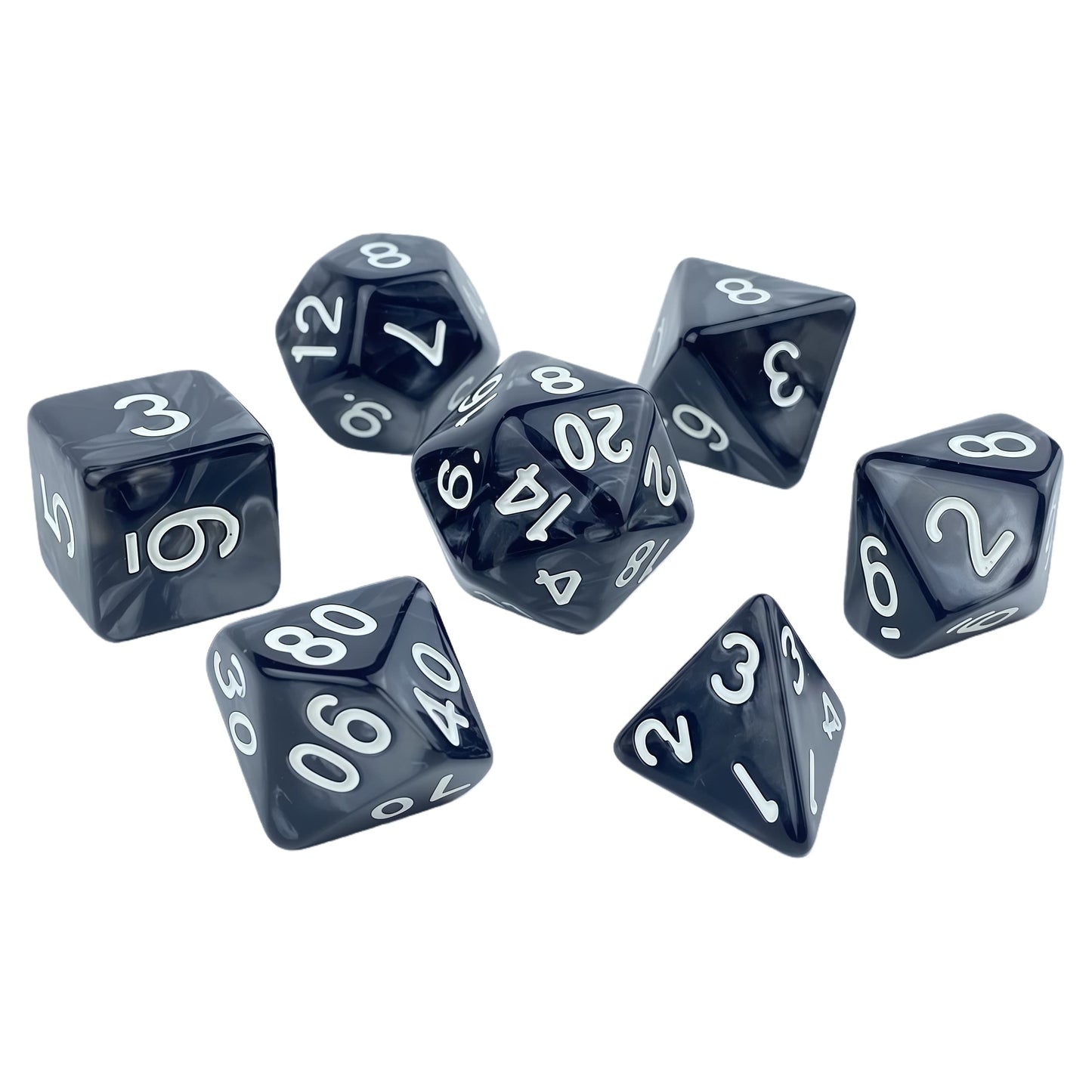 Acrylic Dice Pearlescent Polyhedral Finish Pearlescent Polyhedral Finish