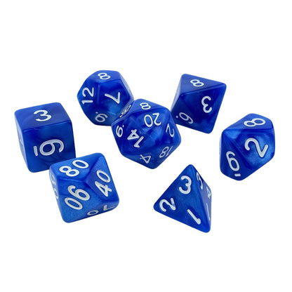 Acrylic Dice Pearlescent Polyhedral Finish Pearlescent Polyhedral Finish