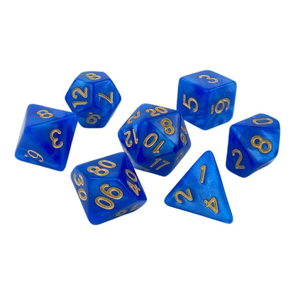 Acrylic Dice Pearlescent Polyhedral Finish Pearlescent Polyhedral Finish