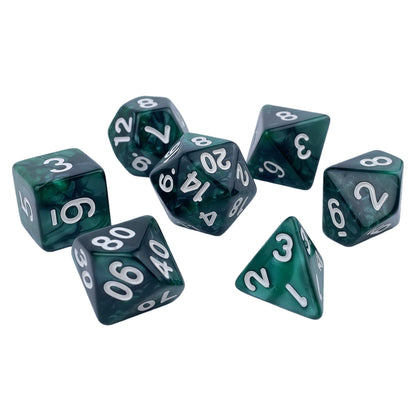 Acrylic Dice Pearlescent Polyhedral Finish Pearlescent Polyhedral Finish