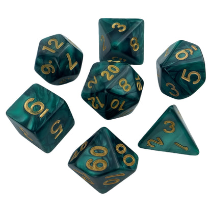 Acrylic Dice Pearlescent Polyhedral Finish Pearlescent Polyhedral Finish
