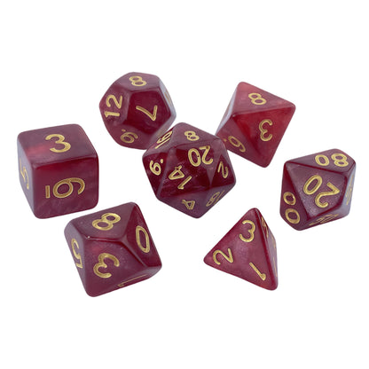 Acrylic Dice Pearlescent Polyhedral Finish Pearlescent Polyhedral Finish