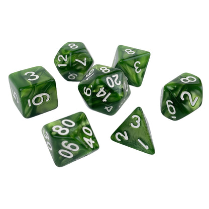 Acrylic Dice Pearlescent Polyhedral Finish Pearlescent Polyhedral Finish