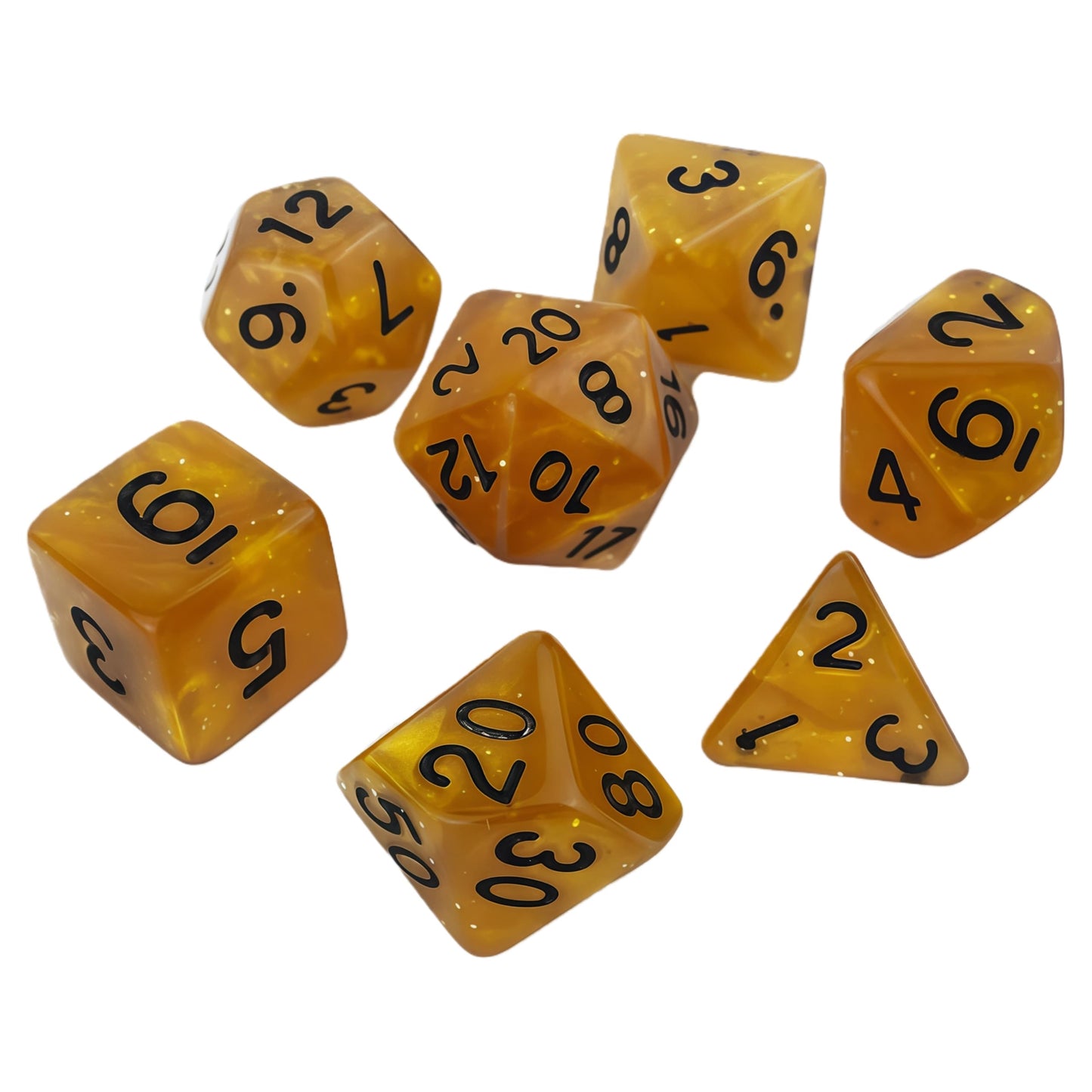 Acrylic Dice Pearlescent Polyhedral Finish Pearlescent Polyhedral Finish