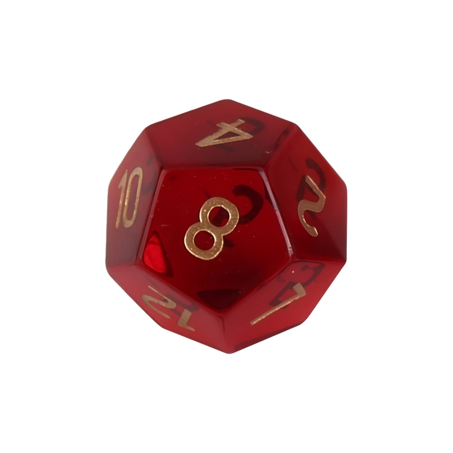 K9 Red Glass D&D Dice