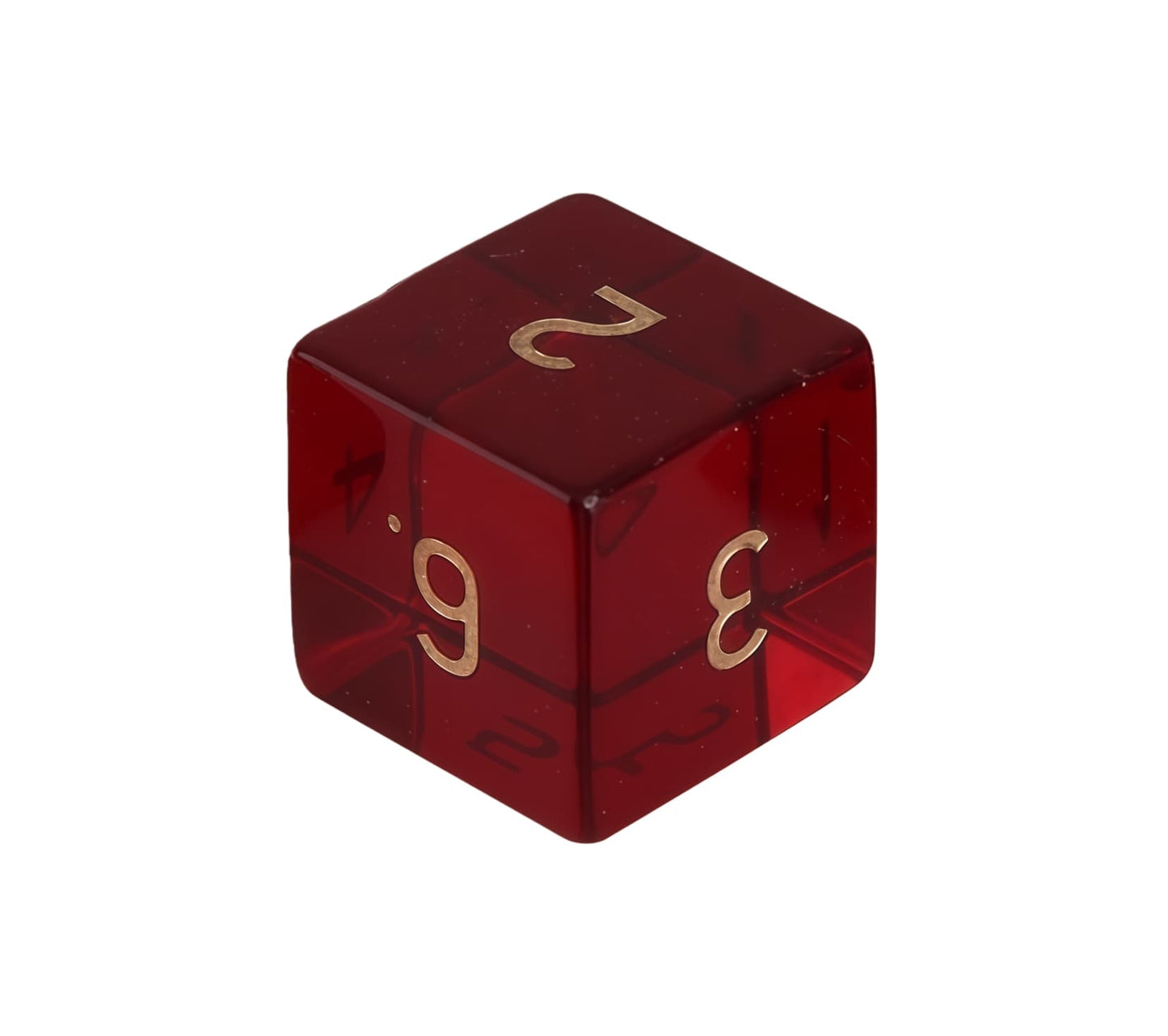 K9 Red Glass D&D Dice