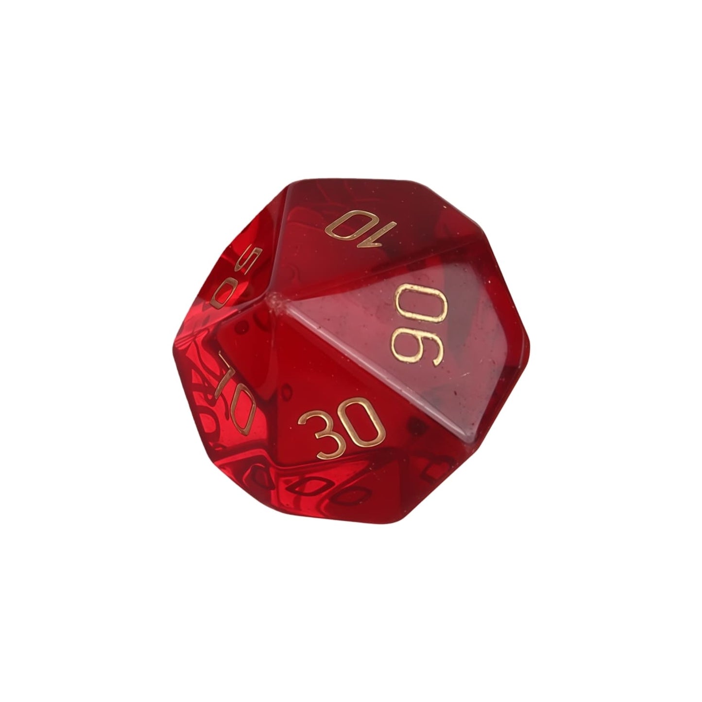 K9 Red Glass D&D Dice
