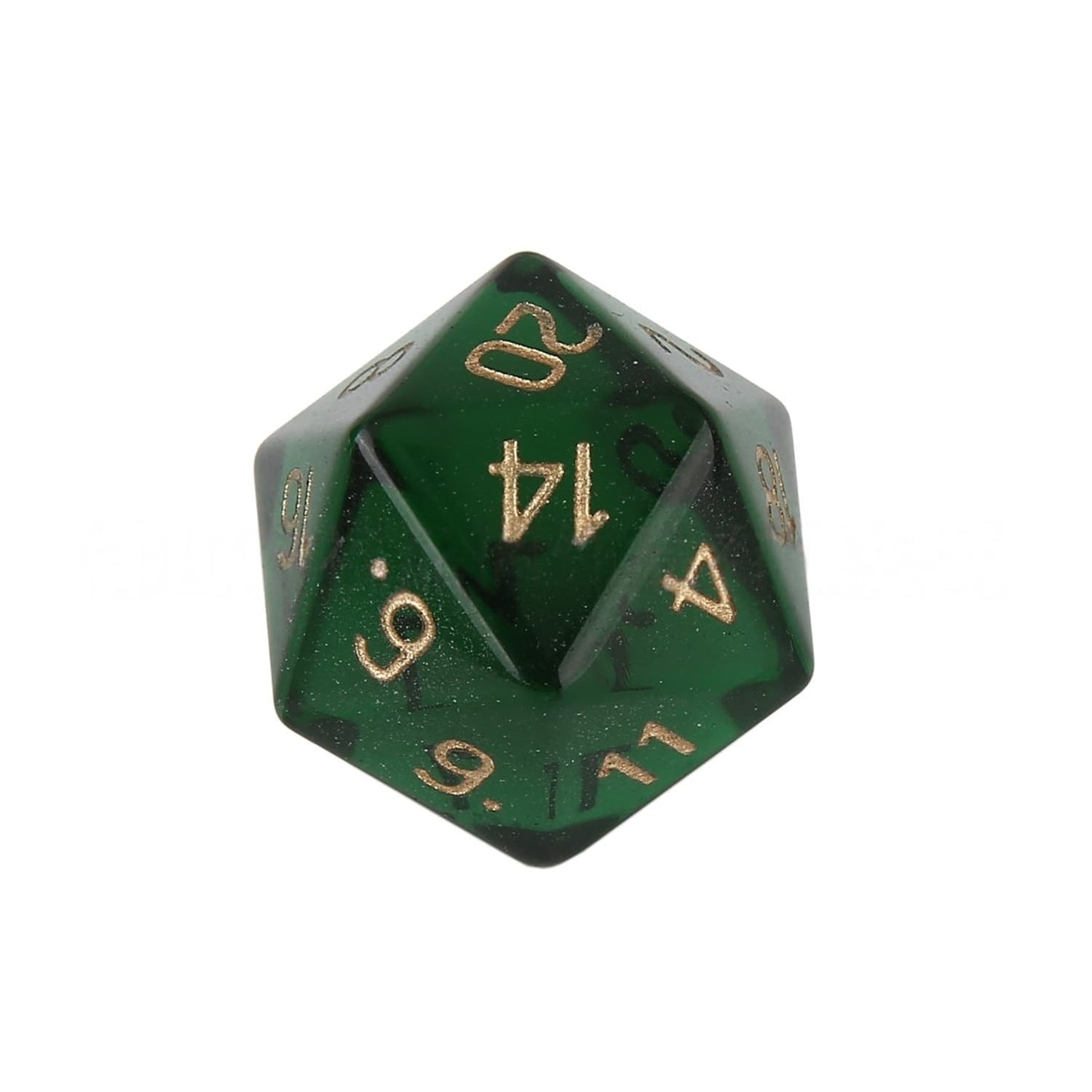 K9 Green Glass D&D Dice